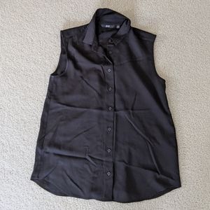 Black Uniqlo button up tank